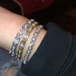 $305 silver diamond bracelet